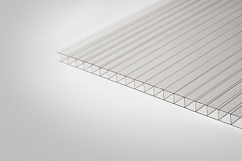 Сотовый поликарбонат Полигаль прозрачный  8,0 мм 2100x6000 мм ГОСТ