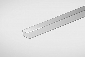 Профиль торцевой для поликарбоната 10 мм прозрачный 2,1 м Колибри