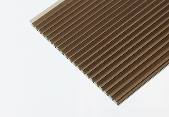 Сотовый поликарбонат Полигаль Практичный 8,0 мм 2100x12000 мм бронзовый 20% Комфорт